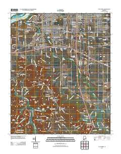 Tuscumbia Alabama Historical topographic map, 1:24000 scale, 7.5 X 7.5 Minute, Year 2011