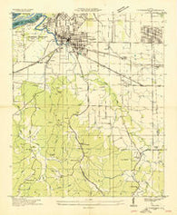 Tuscumbia Alabama Historical topographic map, 1:24000 scale, 7.5 X 7.5 Minute, Year 1936