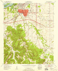 Tuscumbia Alabama Historical topographic map, 1:24000 scale, 7.5 X 7.5 Minute, Year 1952