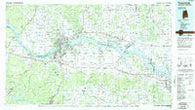 Tuscumbia Alabama Historical topographic map, 1:100000 scale, 30 X 60 Minute, Year 1986