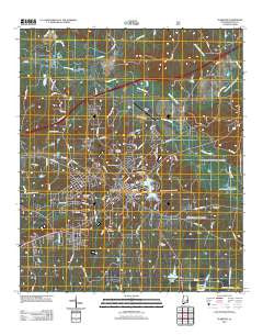 Tuskegee Alabama Historical topographic map, 1:24000 scale, 7.5 X 7.5 Minute, Year 2011