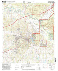 Tuskegee Alabama Historical topographic map, 1:24000 scale, 7.5 X 7.5 Minute, Year 1998