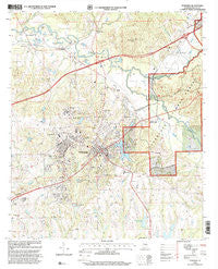 Tuskegee Alabama Historical topographic map, 1:24000 scale, 7.5 X 7.5 Minute, Year 1998
