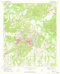 Tuskegee Alabama Historical topographic map, 1:24000 scale, 7.5 X 7.5 Minute, Year 1971