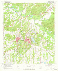 Tuskegee Alabama Historical topographic map, 1:24000 scale, 7.5 X 7.5 Minute, Year 1971