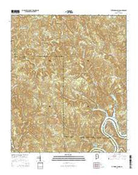 Tutwiler School Alabama Current topographic map, 1:24000 scale, 7.5 X 7.5 Minute, Year 2014