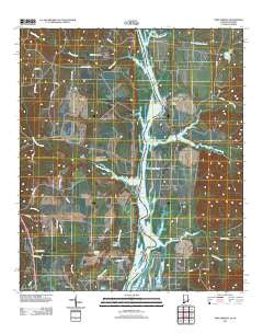Twin Springs Alabama Historical topographic map, 1:24000 scale, 7.5 X 7.5 Minute, Year 2011