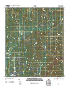 Union Alabama Historical topographic map, 1:24000 scale, 7.5 X 7.5 Minute, Year 2011