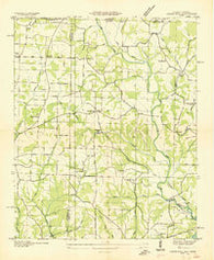 Union Hill Alabama Historical topographic map, 1:24000 scale, 7.5 X 7.5 Minute, Year 1936