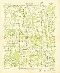 Union Hill Alabama Historical topographic map, 1:24000 scale, 7.5 X 7.5 Minute, Year 1936