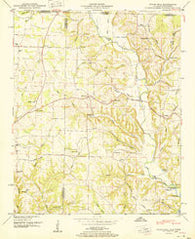 Union Hill Alabama Historical topographic map, 1:24000 scale, 7.5 X 7.5 Minute, Year 1951