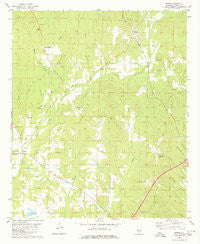 Union Alabama Historical topographic map, 1:24000 scale, 7.5 X 7.5 Minute, Year 1980