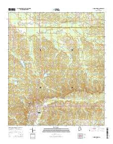 Union Springs Alabama Current topographic map, 1:24000 scale, 7.5 X 7.5 Minute, Year 2014