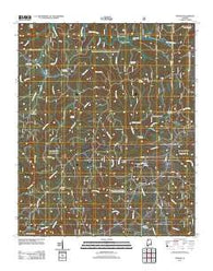Upshaw Alabama Historical topographic map, 1:24000 scale, 7.5 X 7.5 Minute, Year 2011