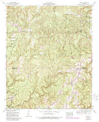 Upshaw Alabama Historical topographic map, 1:24000 scale, 7.5 X 7.5 Minute, Year 1960