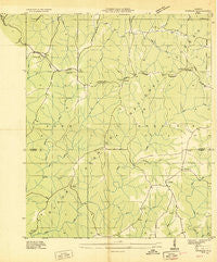 Upshaw Alabama Historical topographic map, 1:24000 scale, 7.5 X 7.5 Minute, Year 1935