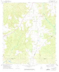 Uriah East Alabama Historical topographic map, 1:24000 scale, 7.5 X 7.5 Minute, Year 1972