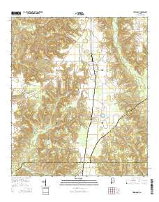 Uriah East Alabama Current topographic map, 1:24000 scale, 7.5 X 7.5 Minute, Year 2014