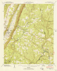 Valley Head Alabama Historical topographic map, 1:24000 scale, 7.5 X 7.5 Minute, Year 1946