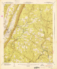 Valley Head Alabama Historical topographic map, 1:24000 scale, 7.5 X 7.5 Minute, Year 1947