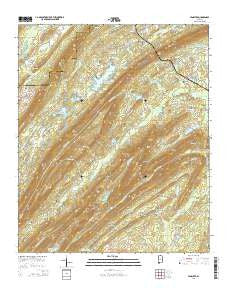 Vandiver Alabama Current topographic map, 1:24000 scale, 7.5 X 7.5 Minute, Year 2014