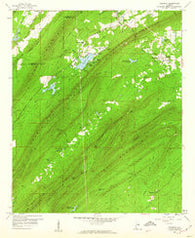 Vandiver Alabama Historical topographic map, 1:24000 scale, 7.5 X 7.5 Minute, Year 1959