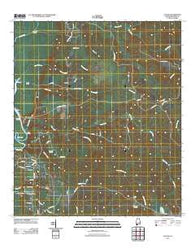 Vaughn Alabama Historical topographic map, 1:24000 scale, 7.5 X 7.5 Minute, Year 2011