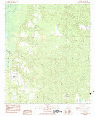 Vaughn Alabama Historical topographic map, 1:24000 scale, 7.5 X 7.5 Minute, Year 1983