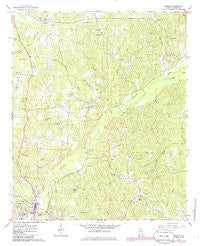 Vernon Alabama Historical topographic map, 1:24000 scale, 7.5 X 7.5 Minute, Year 1967
