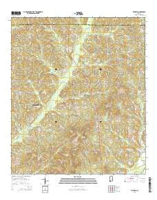 Victoria Alabama Current topographic map, 1:24000 scale, 7.5 X 7.5 Minute, Year 2014