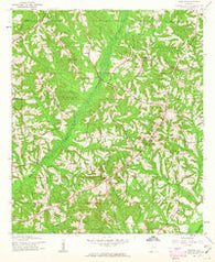 Victoria Alabama Historical topographic map, 1:24000 scale, 7.5 X 7.5 Minute, Year 1960