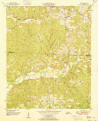 Vina Alabama Historical topographic map, 1:24000 scale, 7.5 X 7.5 Minute, Year 1951