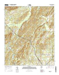Vincent Alabama Current topographic map, 1:24000 scale, 7.5 X 7.5 Minute, Year 2014