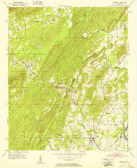 Vincent Alabama Historical topographic map, 1:24000 scale, 7.5 X 7.5 Minute, Year 1951