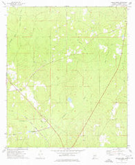 Vinegar Bend Alabama Historical topographic map, 1:24000 scale, 7.5 X 7.5 Minute, Year 1974