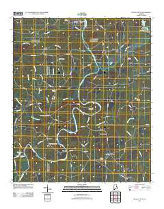 Wadley South Alabama Historical topographic map, 1:24000 scale, 7.5 X 7.5 Minute, Year 2011