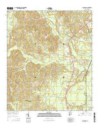 Wagarville Alabama Current topographic map, 1:24000 scale, 7.5 X 7.5 Minute, Year 2014