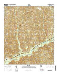 Walker Springs Alabama Current topographic map, 1:24000 scale, 7.5 X 7.5 Minute, Year 2014