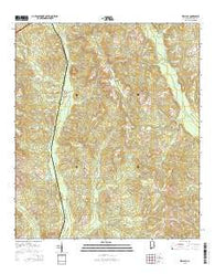 Wallace Alabama Current topographic map, 1:24000 scale, 7.5 X 7.5 Minute, Year 2014