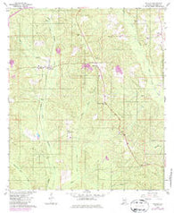 Wallace Alabama Historical topographic map, 1:24000 scale, 7.5 X 7.5 Minute, Year 1960
