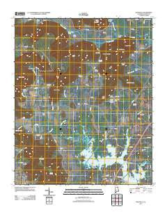 Wannville Alabama Historical topographic map, 1:24000 scale, 7.5 X 7.5 Minute, Year 2011