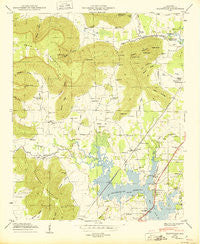 Wannville Alabama Historical topographic map, 1:24000 scale, 7.5 X 7.5 Minute, Year 1950