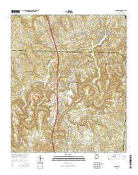 Warrior Alabama Current topographic map, 1:24000 scale, 7.5 X 7.5 Minute, Year 2014
