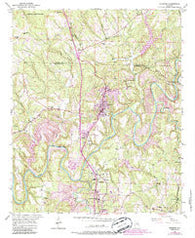 Warrior Alabama Historical topographic map, 1:24000 scale, 7.5 X 7.5 Minute, Year 1951