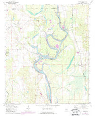 Warsaw Alabama Historical topographic map, 1:24000 scale, 7.5 X 7.5 Minute, Year 1970