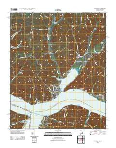 Waterloo Alabama Historical topographic map, 1:24000 scale, 7.5 X 7.5 Minute, Year 2011