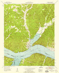 Waterloo Alabama Historical topographic map, 1:24000 scale, 7.5 X 7.5 Minute, Year 1953
