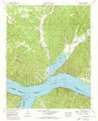 Waterloo Alabama Historical topographic map, 1:24000 scale, 7.5 X 7.5 Minute, Year 1953