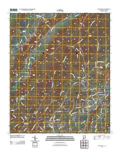 Wattsville Alabama Historical topographic map, 1:24000 scale, 7.5 X 7.5 Minute, Year 2011