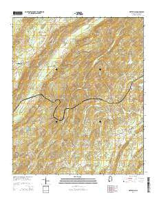 Wattsville Alabama Current topographic map, 1:24000 scale, 7.5 X 7.5 Minute, Year 2014